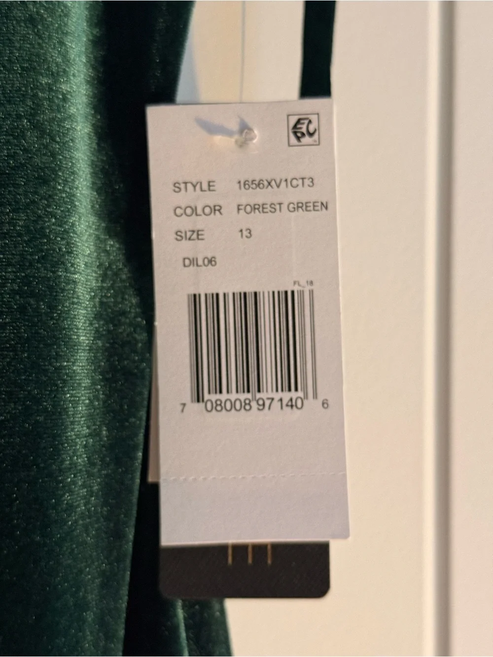 Emerald Green Velvet Slip Dress with Fringe